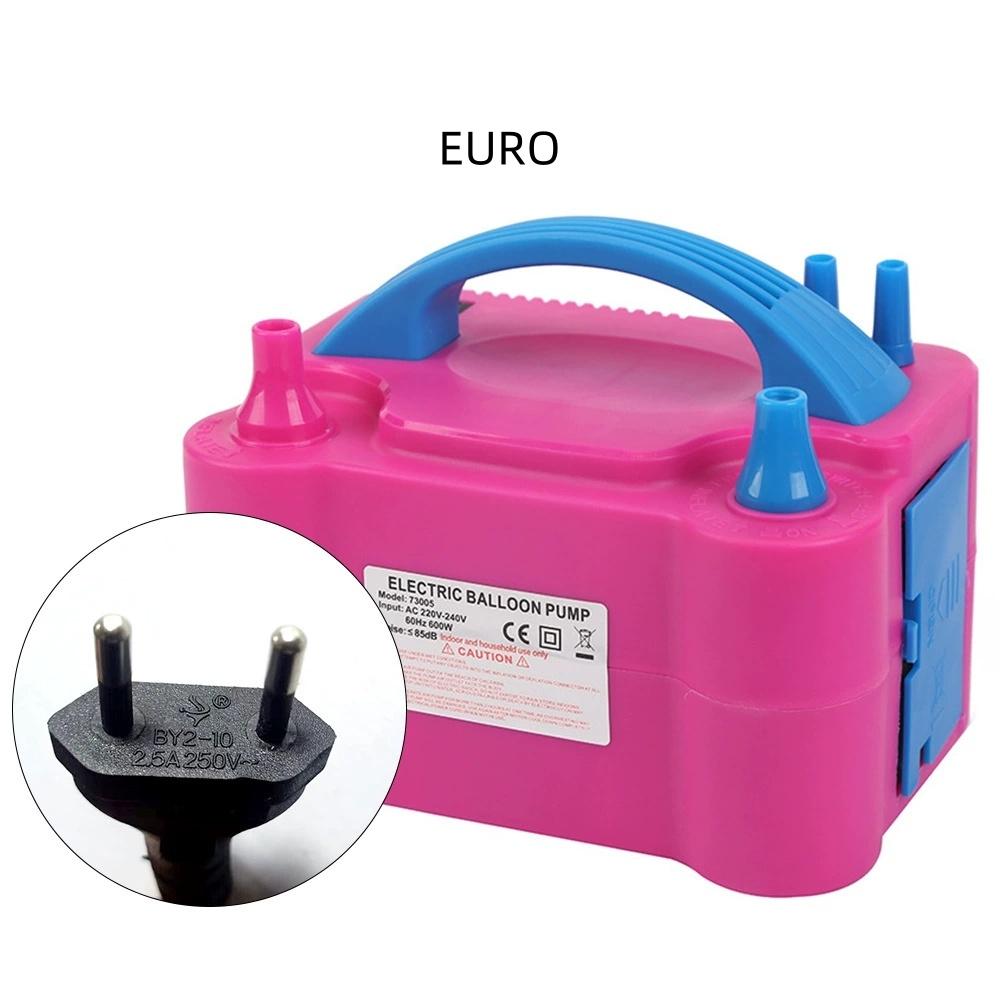 Elektrisk Ballongpump, Bärbar Dubbelmunstycke Elektrisk Luftballongpump Uppblåsare Fläktmaskin för Festdekorationer