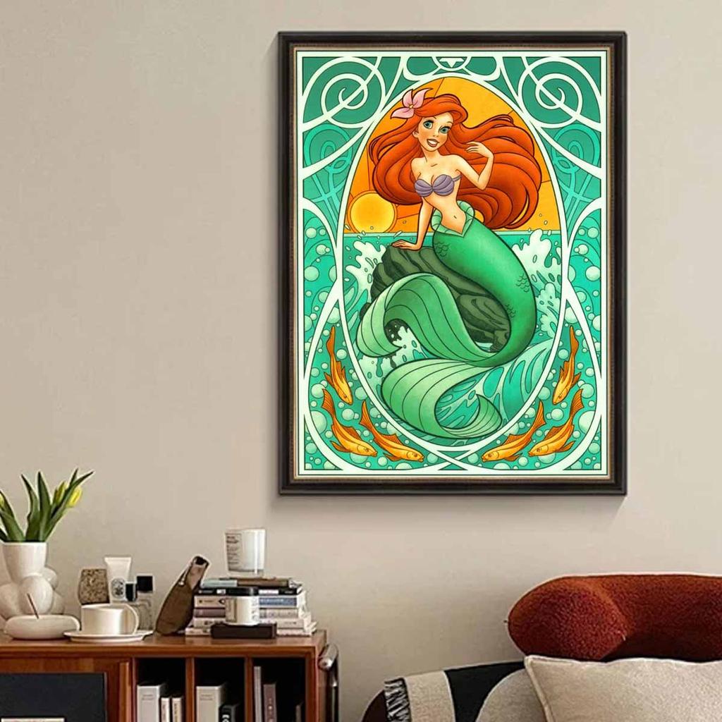 5D Diy Diamond Painting The Mermaid In The Waves Full Drill Rhinestones Mosaic Embroidery Handmade Products Home Decor Gift