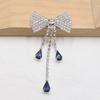 LKERAN New 2 Pieces of 37 * 80MM Welded Flat Bottom Bow, Rhinestone Tassel Clothing Bag Decoration DIY Accessories