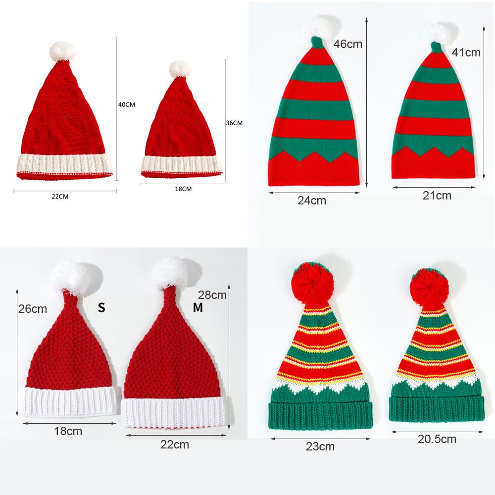 Baby Weihnachtsmütze Pompom Winter Mutter Kinder Beanie Hüte Säuglingsmütze Zubehör Kinder Mädchen Jungen Kappe Weihnachtsgeschenk