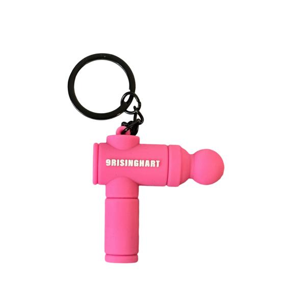 Keychain Pendant Multi-Color Design Lightweight Soft Silicone Mini Fascial Machine Shape Keychain Portable Decompression Toy Backpacks Fitness