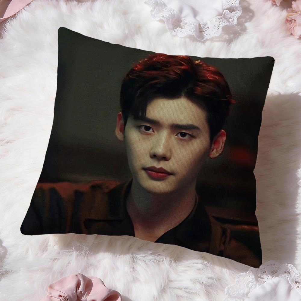 Actor L-Lee Jong S-Suk Cushion Cover Premium Comfort Reversible Pillow Cove -Two in One Design for Any Room & Car Interior
