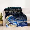 1pc Granddaughter, Blessings Flannel Blanket, Comfortable and Warm Blanket, for Camping Sofa Bed and Couch Office004