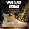 Steel Toe Anti-smash Anti-stabbing Wear-resistant Shoes Fireproof Flower Welder Men's Non-slip Boots Work Safety Shoes