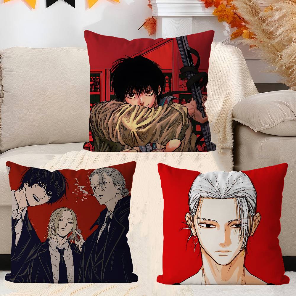 S-SakamotoO Anime Pillow Cushion Cover Pillowcase Living Room Sofa Home Decor Customized