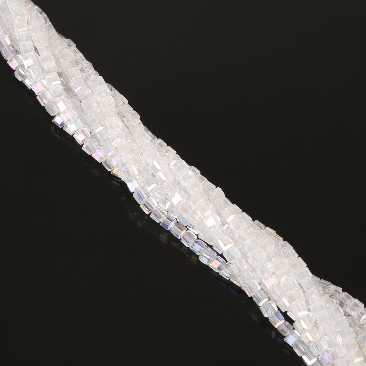 

Хрустальные стеклянные бусины квадратные свободные бусины-разделители для изготовления ювелирных изделий своими руками, браслетов и ожерелий