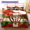 Athletic Club logo  Pattern Bedding Quilt Set Quilt Cover Pillowcase Home Decoration Birthday Gift (1 * duvet cover + 2 * pillowcase, without core)