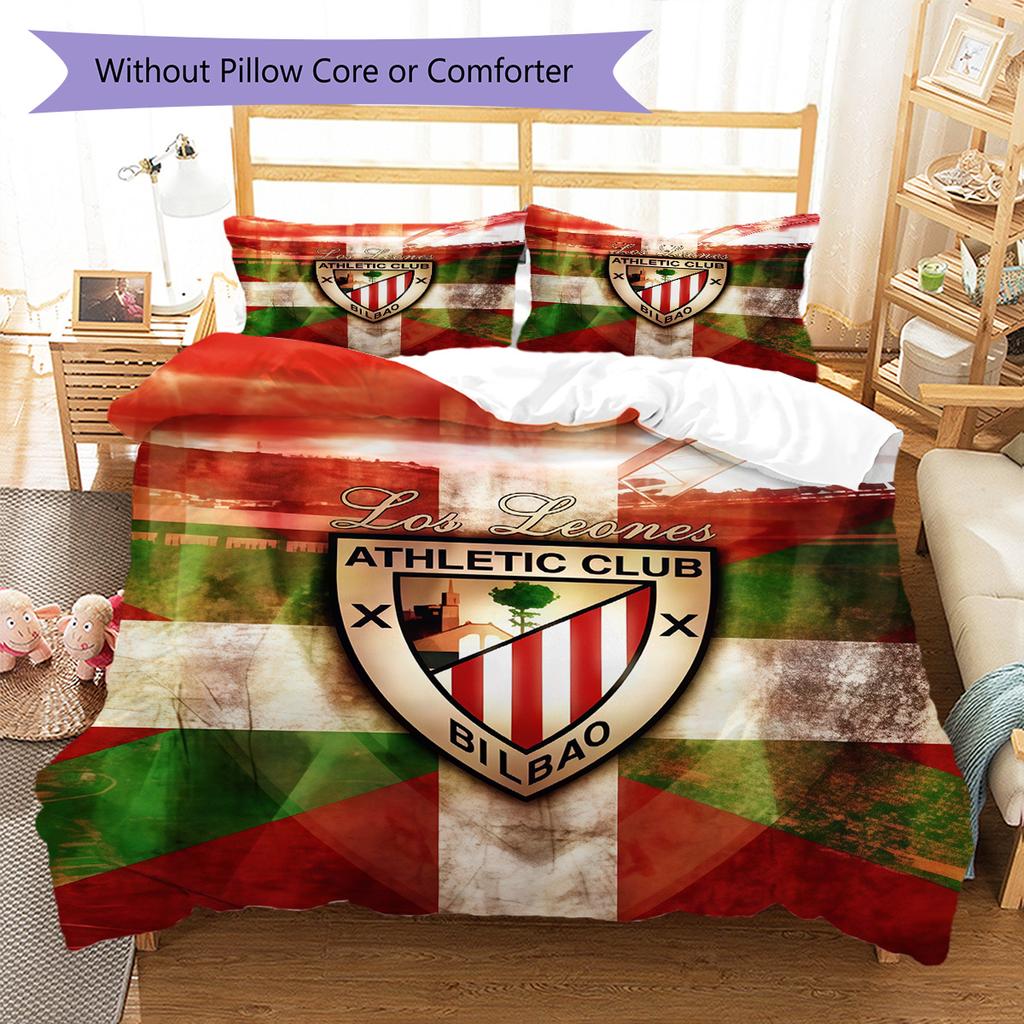 Athletic Club logo  Pattern Bedding Quilt Set Quilt Cover Pillowcase Home Decoration Birthday Gift (1 * duvet cover + 2 * pillowcase, without core)