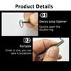 Multifunctional Fishing Line Tweezers Cutter Pliers Lure Ring Loop Opener Hook Eye Cleaner Fishing Line Pliers Fishing Tackle.