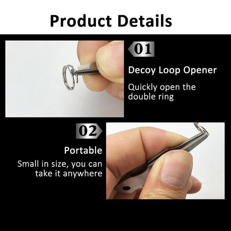 Multifunctional Fishing Line Tweezers Cutter Pliers Lure Ring Loop Opener Hook Eye Cleaner Fishing Line Pliers Fishing Tackle.
