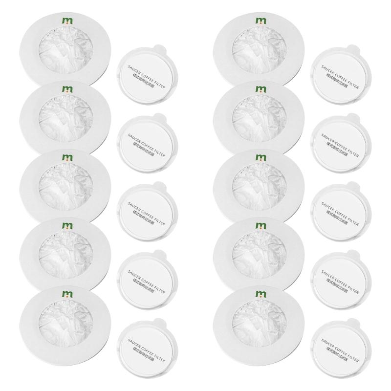 

Pack Of 10 Coffee Powder Filter Paper Hanging Ear Hand-pour Coffee Powder Filters for Office and Travel Tool