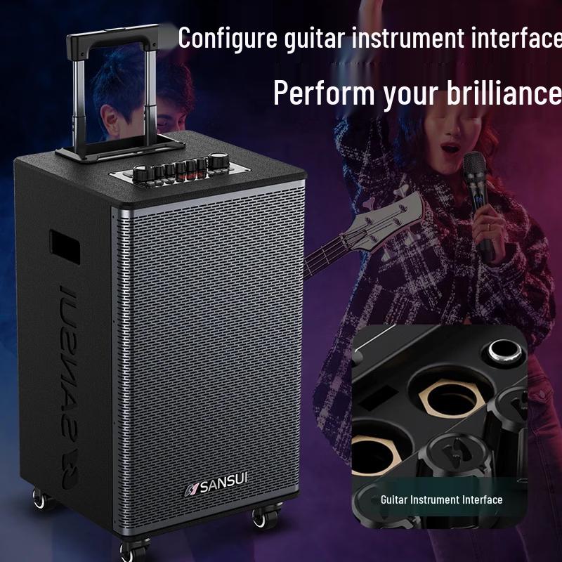 Sansui E15 Portable Karaoke Trolley Speaker (CN version)