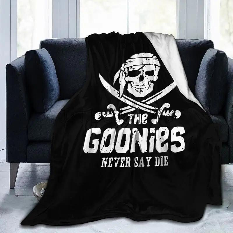 The Goonies Never Say Die Print Blanket Lightweight Plush Fluffy Warm Flannel Fleece Blanket for Home Bed Sofa Couch Living Room