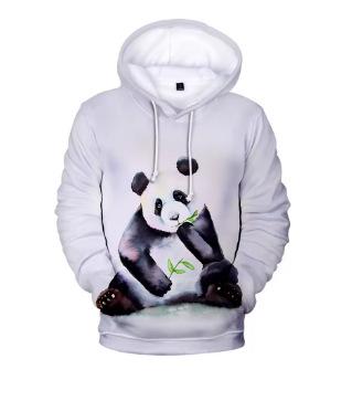 Fashion Women's T-Shirt New Creative China Panda Men's Ladies Hoodie Sweatshirt Hara Zhuku 3D Printed Pat Tat Cute