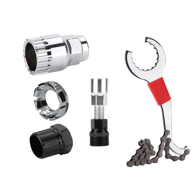 Mountain Bike Repair Tool Kit: Chain Breaker & Flywheel/Bottom Bracket Removal Tools