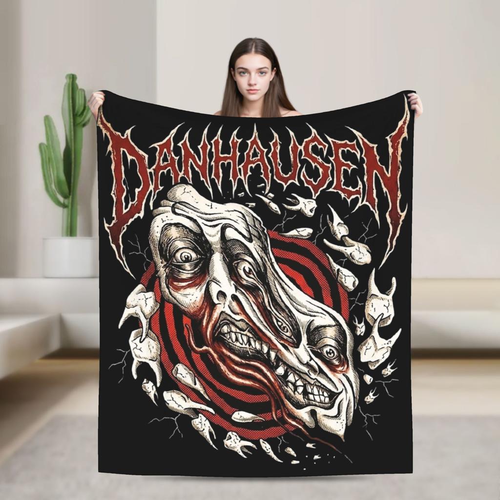 Danhausen Very Nice Very Evil Blanket Flannel Autumn  Multifunction Lightweight Throw Blanket for Bedding Bedroom Rug Piece