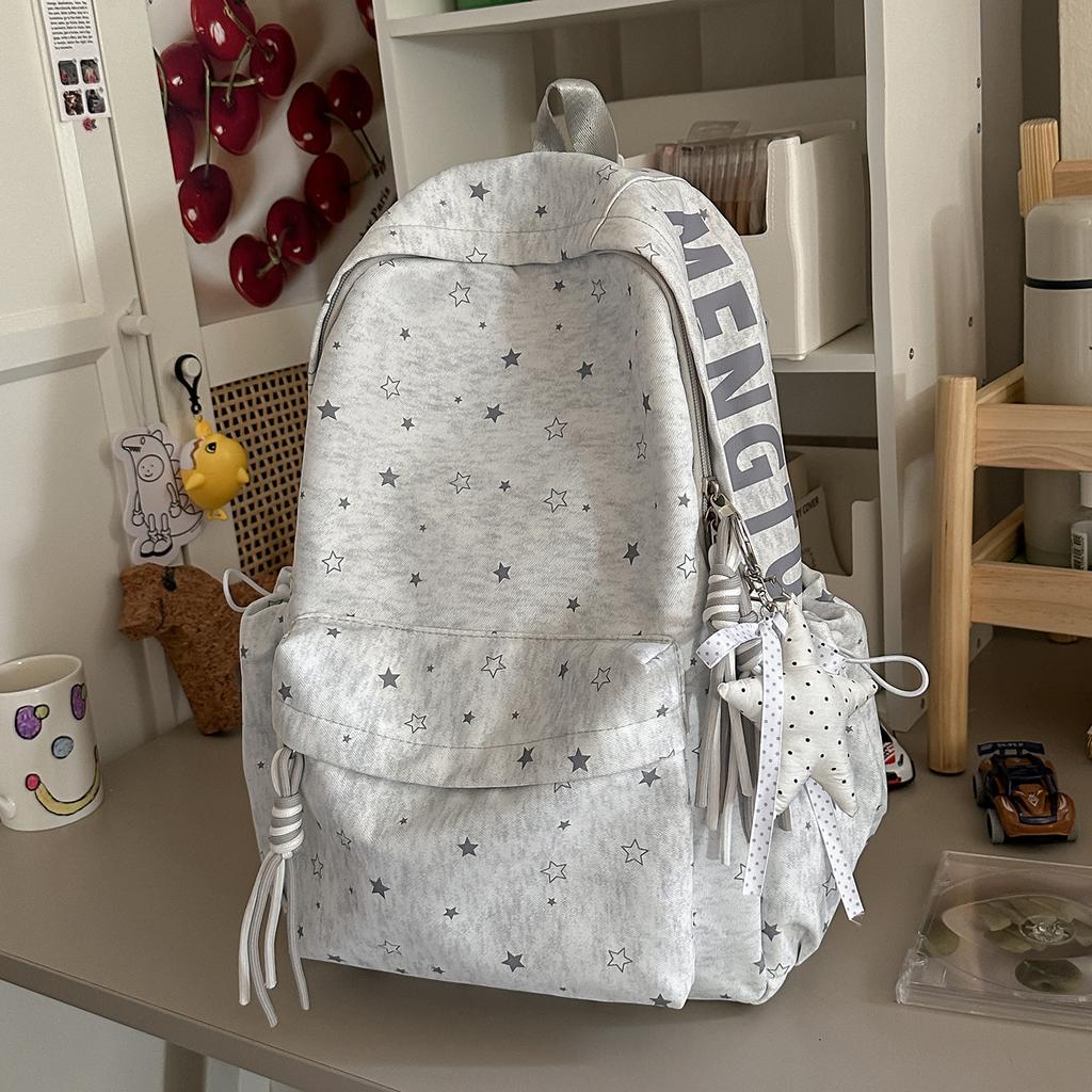 Schoolbag School bag Junior high school girl High value backpack Small fresh college style High school girl Large capacity campus backpack