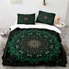 Psychedelic Mandala Duvet Cover Microfiber Bohemian Floral Bedding Set Twin Queen King For Kids Teen Boho Floral Comforter Cover
