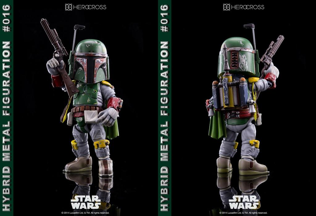 Hybrid Metal Figuration Star Wars Boba Fett Alloy Painted Movable Figure Non-Scale