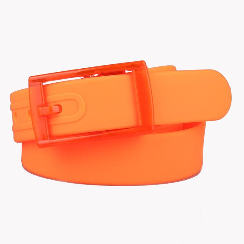 Silicone Belt Men Women - Plastic Buckle Candy Color Scented Waistband Casual Adjustable Fashion Accessory