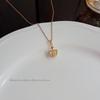 18K Gold Titanium Rhombus Clavicle Chain Necklace - Women’s Trendy Geometric Choker Pendant