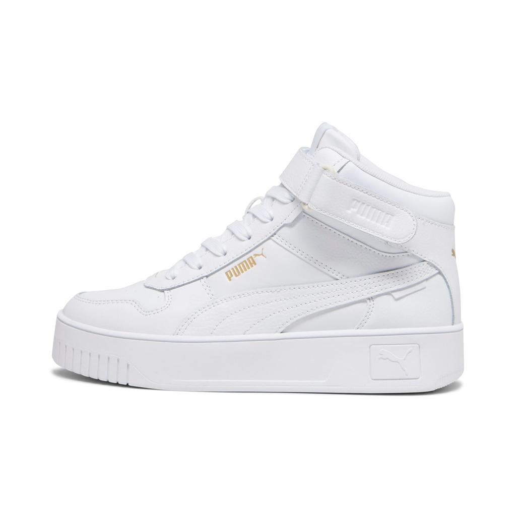 PUMA CARINA STREET MID Platform Sneakers 392337 01 in Puma Women's High-Top White/Gold