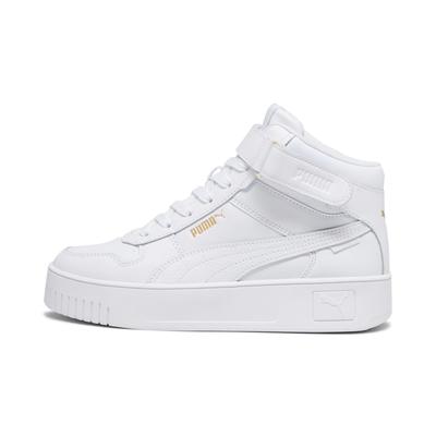 CARINA STREET MID Platform Sneakers 392337 01 In Puma Women's High-Top White/Gold