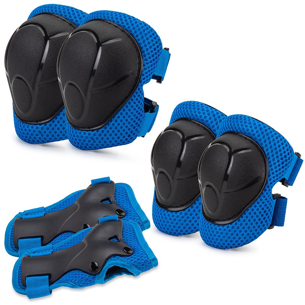 Kids' 6-Piece Protective Set: Knee & Elbow Pads for Skating, Skateboarding, Biking