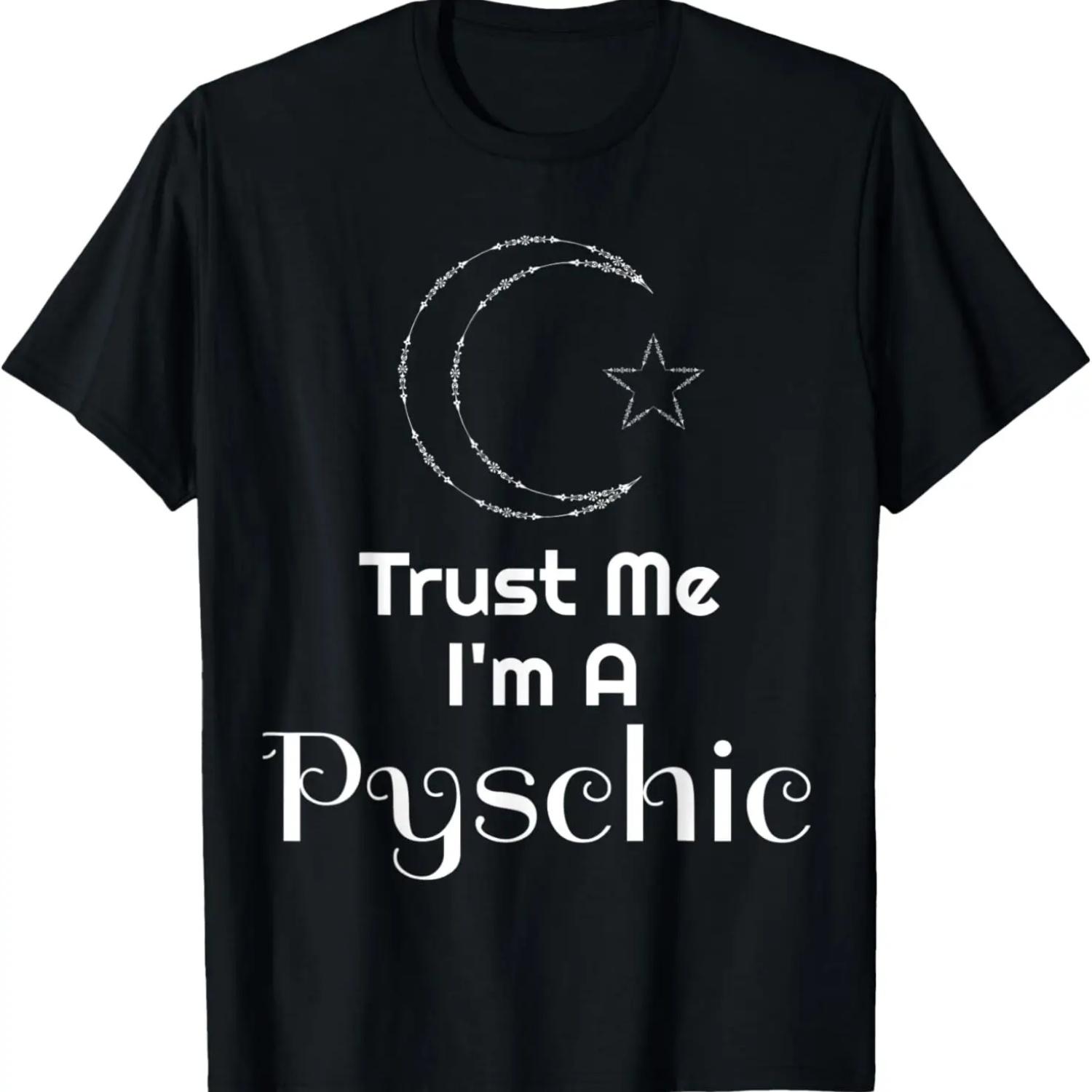 Trust Me I m A Psychic Fortune Teller Gift Shirt Tarot Card T-Shirt S чёрный