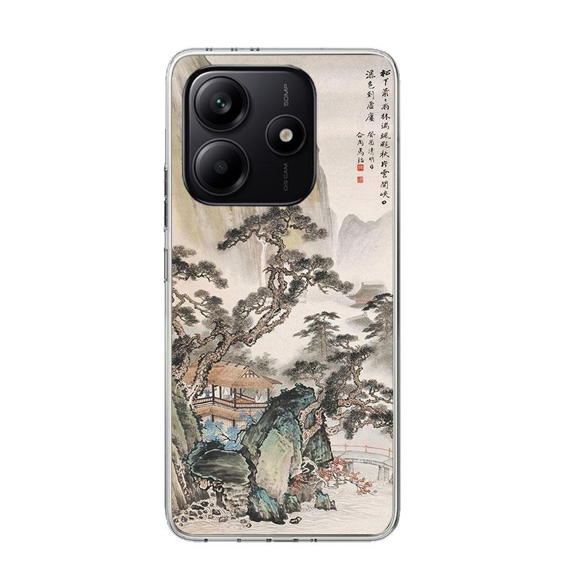 Chinese Style ink Painting Art Phone Case For Xiaomi Redmi Note 15 14 13 12S 12 Pro Plus 11S 11E 11 11T 10S 10 Art Soft Pattern
