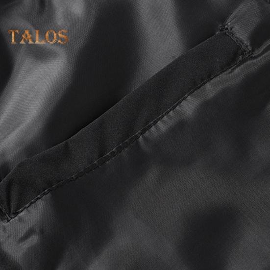 Gilet da uomo con collo alto, senza maniche, chiusura lampo, gilet invernale con tasche, tinta unita, imbottitura spessa, cappotto in cotone