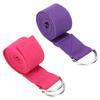 Fitness Stretching Strap NonElastic Stretch Yoga Strap Cotton Fitness Bands with DRing Buckle