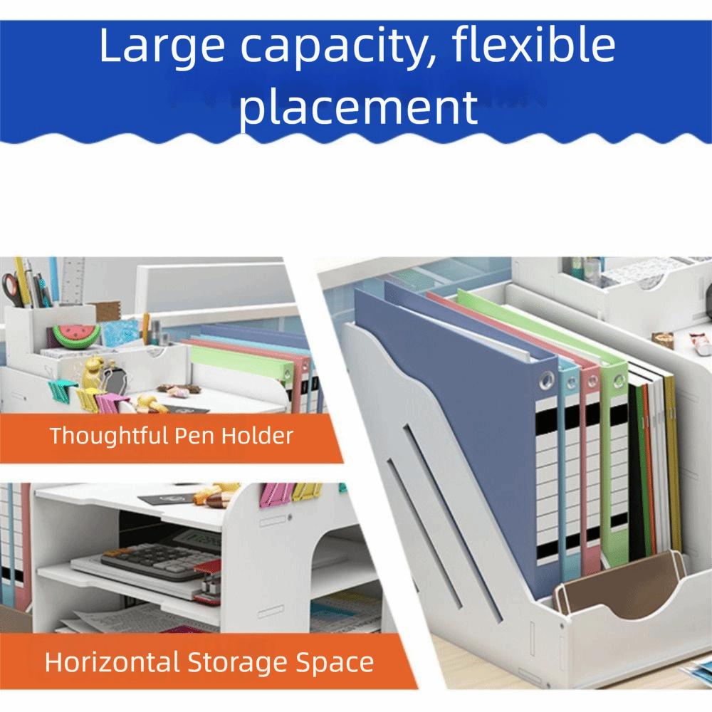Space Saving Desktop Organizer Thickened File Holder Office Storage Rack File Storage Rack  Office