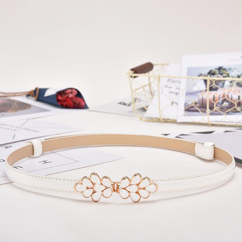Belt Ladies Decorative Belt, Sweet Rhinestone Belt, Butterfly Pair Buckle With Belt Women