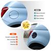 ABS Carbon Fiber/Black Exterior Car Fuel Tank Cap Decorative Trim Cover Sticker For Fiat 500 2016-2026 For Abarth 595 2012-2019