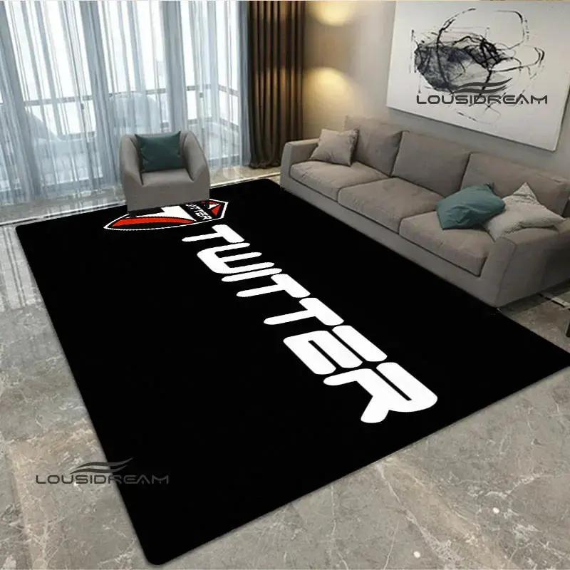 3D Bicycle brand logo printed carpet fashion home decoration non-slip carpet photography propsmal area rug birthday gift