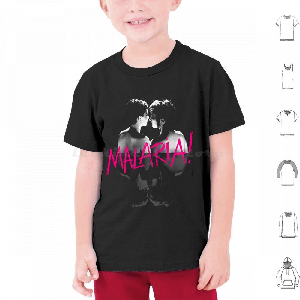 Malaria T Shirt Cotton Men Women DIY Print Neue Deutsche Welle Malaria 80s Industrial Metal Punk Post Punk Gothic Dark Black