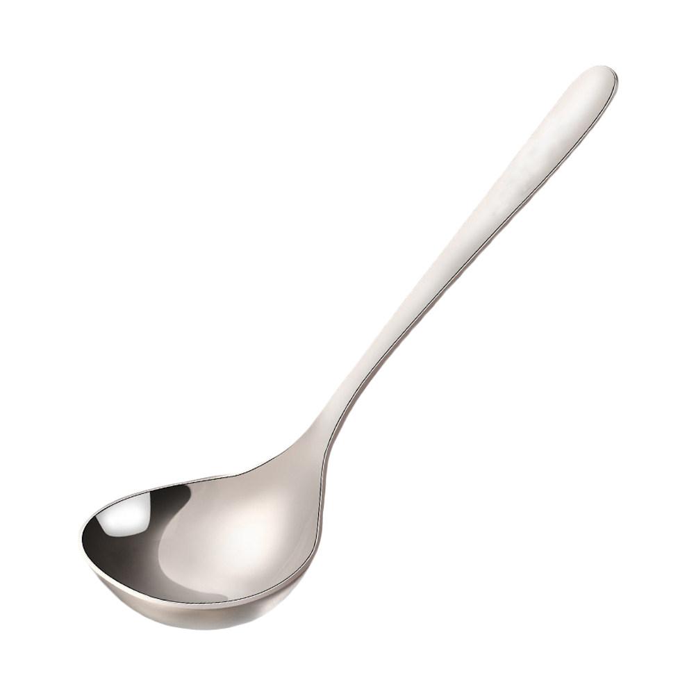 

Stainless Steel Soup Spoon 304 Long Handle Thickened Mirror Finish For Hot Pot Ramen Noodle Serving Kitchen Cutlery
