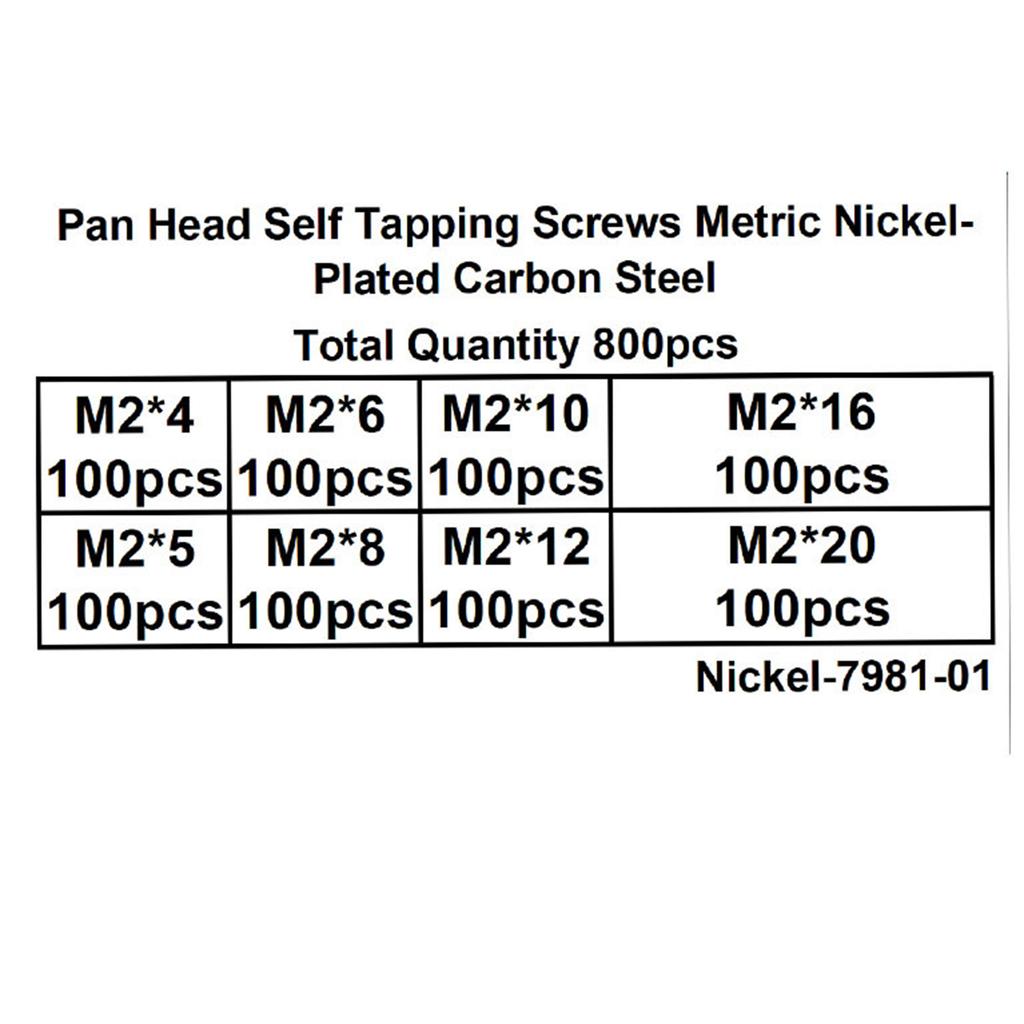 1200 Stück Mikro Kleine Selbstschneidende Schrauben Flachkopf Kreuzschlitz Mini Schrauben Winzige Elektronikschrauben für DIY-Projekte Langlebig