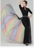 Women's Elegant Bell Sleeve Dancewear Set for Classical Dance, Etiquette, and Fashion Shows