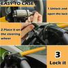 Universal Car Steering Wheel Lock Anti-Theft T Type T-Bar Security Lock with Keys Vehicle Security Protection High Safety