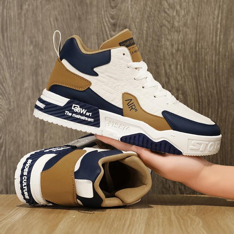 High Top Sneakers Herren Rutschfeste Schuhe Flache Atmungsaktive Lässige Mode Student Laufschuhe Basketball Air Force Zapatos