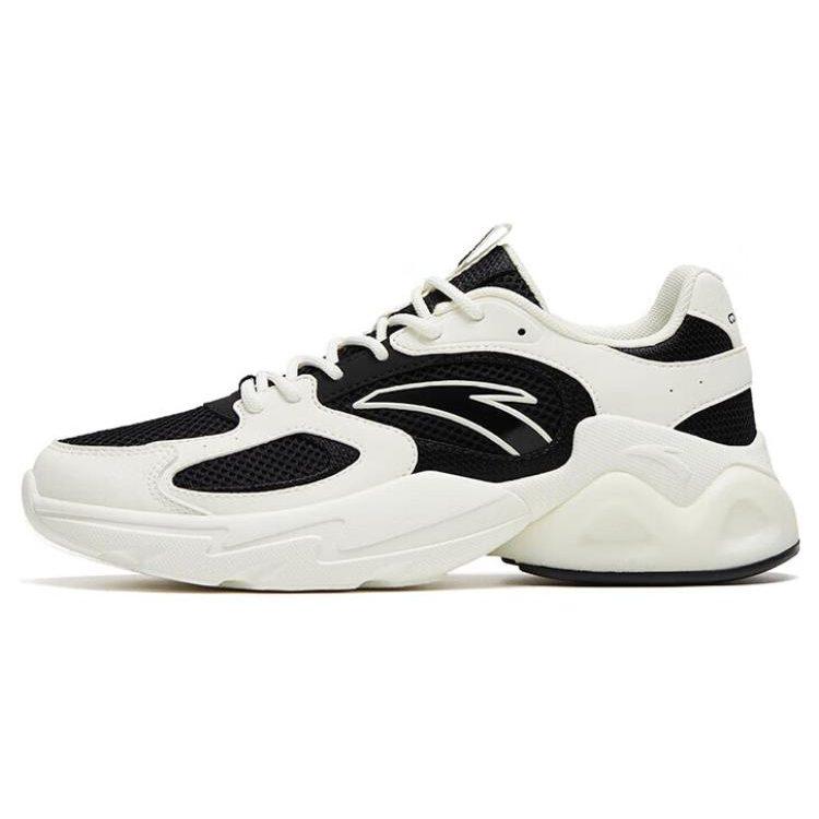 Anta Millennium Abrasion Resistant Abrasion Resistant Low top Chunky Sneakers Women's Black White 122328892-1