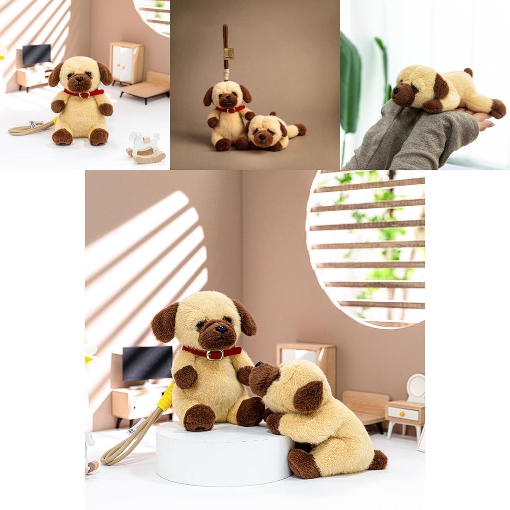 Cartoon Plush Puppy Pendant With Soft Short Pile For Kids And Gift Decor