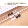 Cable Holder Clips 20Pcs Cable Management Cord Organizer Clips Silicone Self Adhesive For Desktop Office Home