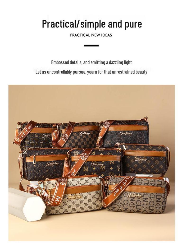 Spring 2025 Women's Versatile Small Crossbody Shoulder Bag for Middle-Aged and Elderly