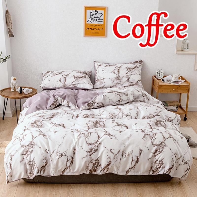 Blush Efecto De Mármol Cubierta Edredón Individual Juego De Cama Funda De Almohada Supersoft hojas por departamento