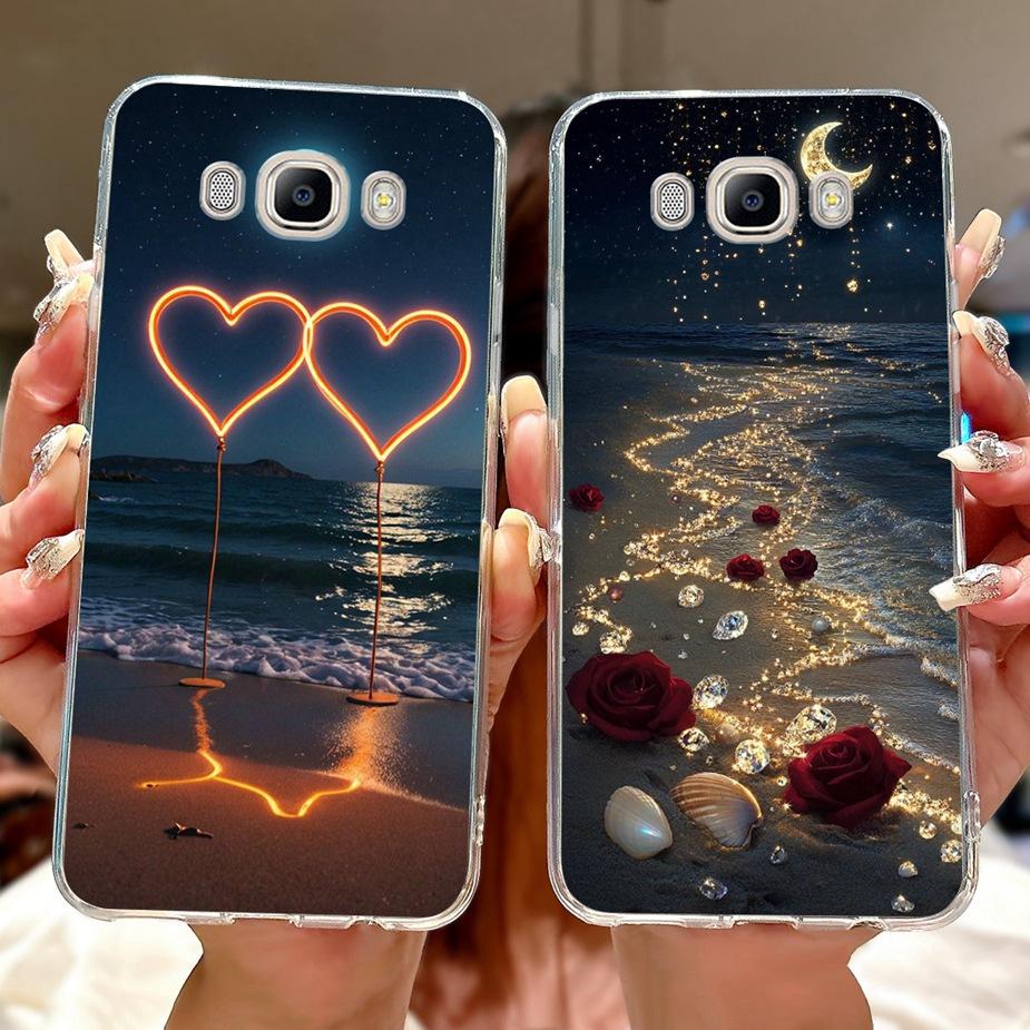 For Samsung Galaxy J5 2016 Case SM-J510F Luxury Fashion Painted Cover Soft Slim Phone Case For Samsung J3 J5 J7 2016 Fundas Bags