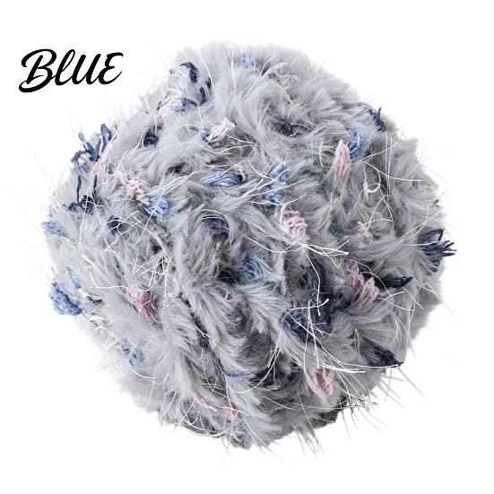 Smooth Weaving Yarn 33M Faux Fur Blend Yarn Soft Fuzzy Mohair for Crochet Thread Knitting DIY Sweater Scarf Hat Colorful Craft Beginners Knitting