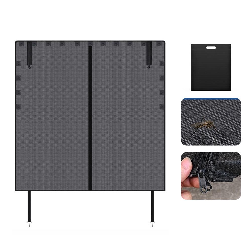Car Tailgate Mesh Screen For SUV Anti-Mosquito Magnetic Mosquito Net Tailgate Car Camping Accessories Easy To Install